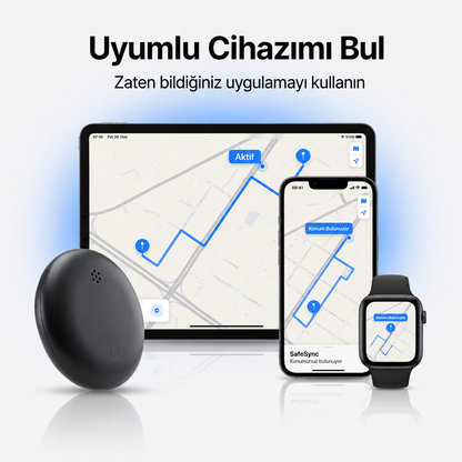 MeyaTech™ Akıllı GPS Takip Cihazı - Android ve Apple ile Uyumlu